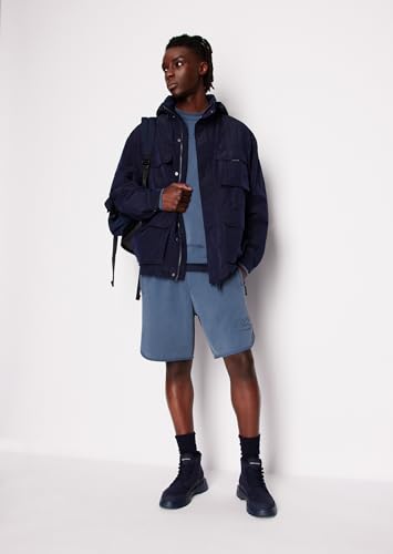 Armani Exchange Men's Modal Cotton Debossed Logo Pullover Crewneck Sweatshirt4