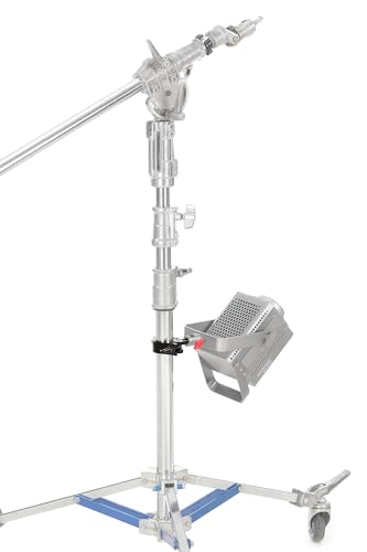 Image of PHOCUS Half Coupler Clamp with 5 /8 inch Baby Pin, Heavy Duty Truss Clamp on Round Tube for Supporting Photography Video Light Studio LED Ring Light (Clamp Range: 40-50mm)