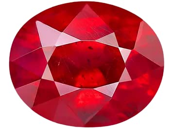TDV Gemstone 6.95 Ratti 6.45 Carat Excellent Ruby/Manik Gemstone Super Expensive Collection Origin Buma Original Certified by Reputed Lab for Astrology Purpose