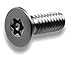 #8-32 x 1/2" Flat Head Torx Tamper Resistant Screw, 25 pk.