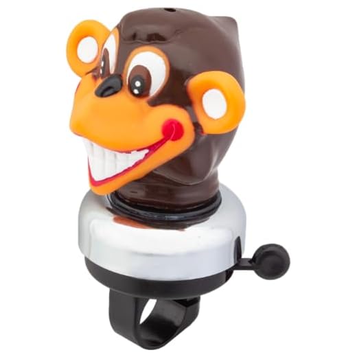 SUNLITE Combo Bell & Squeeze Horn, Monkey