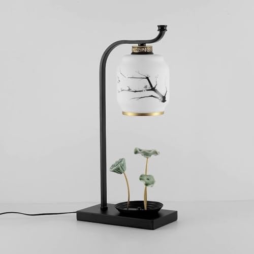 Lampe de table pour chambre à coucher style chinois zen