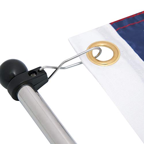 Northgear Boat Flag Pole With 18” X 12” American Flag For Boat, Universal Mount For Small And Medium Boat, U.s. Patriotic Outdoor Decor, Water And Weather Resistant, Heavy-Duty Clamp…… #TOP5