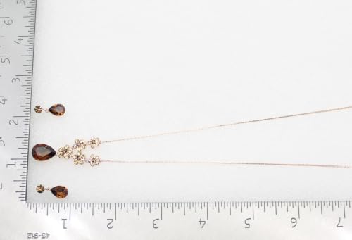 Image of Faship Gorgeous Rhinestone Crystal Floral Necklace Earrings Set