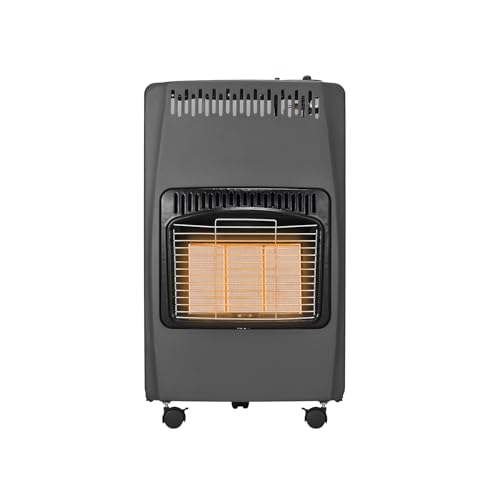 4.2kw Small Portable Gas Heater Free Standing Calor Gas Heater Indoor with 3 Heating Settings, Wheels, Regulator, Hose, Butane Cabinet Heater for Home, Office, Workshop, Camping, 2025