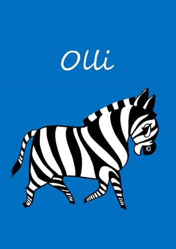 Olli: individualisiertes Malbuch / Notizbuch / Tagebuch - Zebra - A4 - blanko