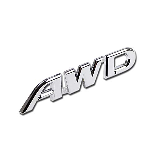 Generic Emblème autocollant argenté AWD pour Toyota Highlander SUV