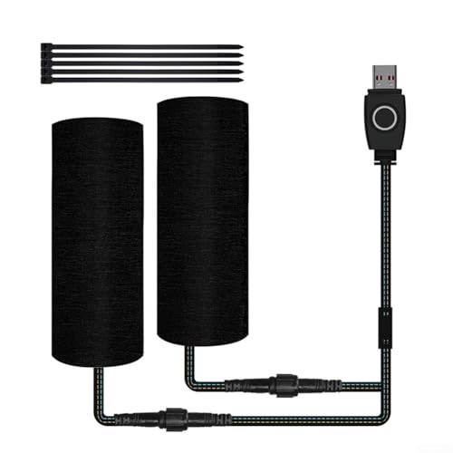 Yhenlovtt Puños calefactados para motocicleta, calentadores de manillar impermeables de temperatura ajustable, calentador de manillar de motocicleta