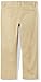 Amazon Essentials Girls' Flat Front Uniform Chino Pant with Adjustable Waist, Khaki Brown, 14