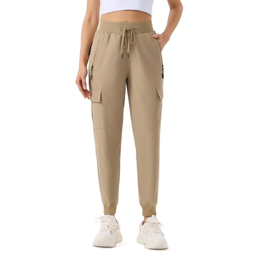 ZENGVEE Women's Quick Dry Hiking Cargo Pants with 5 Pockets Lightweight Athletic Travel Outdoor Joggers Casual Track2