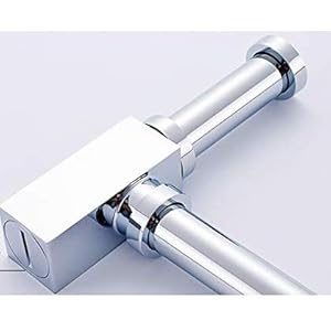 Brizyaan Premium Heavy Brass Bottle Trap with 7 Inch Outlet Pipe for Bathroom Basin Kitchen Sink and Wash Basin (Finish : Chrome; 32 mm; Silver)