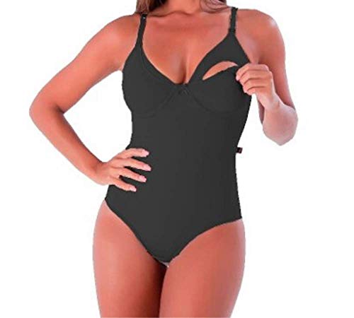Body Cinta Modelador Amamentação (M, Preto)