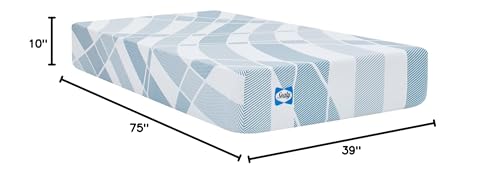 Image of Sealy Dreamlife 10 inch Foam Mattress-in-a-Box, Twin, SealyComfort Gel Memory Foam, Surface-Guard Technology, 10 Year Limited Warranty, Made in the USA