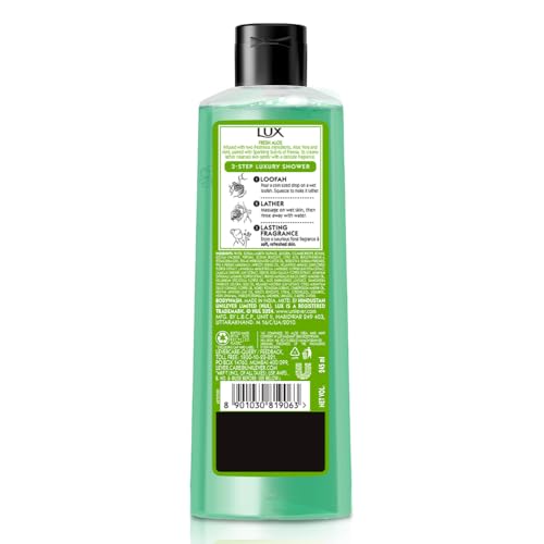 Lux Shower Gel, Freesia Scent & Aloe Vera Bodywash, Skin Cleanser With Long Lasting Fragrance, Paraben Free, 245 Ml - Image 2