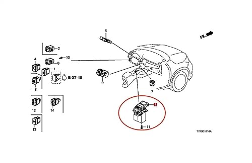 Interruptor de freno de mano para HRV XRV 2015-2020 4