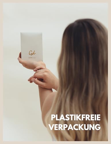 GD GOOD.designs Fußkettchen Herz Gold für Damen - Wasserfest I Mehrreihige Fußkette - Verstellbar I Filigraner Edelstahl Fußschmuck mit 18K Vergoldung