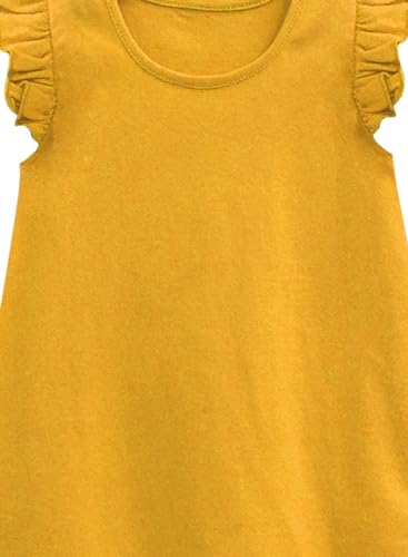 Image of A.T.U.N. (All Things UBER Nice) Girl's Polyester Regular Fit Solid Round Neck Knee Length Regular Top