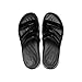 Crocs Women's Getaway Patent Strappy Slide Sandal, Black, 10 US