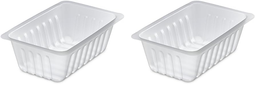 GUILLIN - CAISSIPACK BT375 Sachet DE 250 Barquettes Charcutiere 375cc, Polystyrène, Transparent, 13,8 x 9 x 4,6 cm, Translucide (Lot de 2)