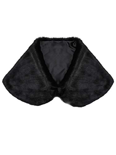 Women's Wedding Faux Fur Shawl Bridal Fur Wrap Evening Dresses Faux Shrug for Bride2