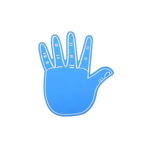 Foam Finger, Poids Léger Doux Durable De Jeux D'événements Sportifs De Pom-Pom Girl À Cinq Doigts De La Main Géante ,Sports Events(Blue)
