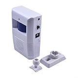 Vidonergy Timbre inalámbrico con sensor de movimiento con 16 campanillas y voz femenina, anuncio de bienvenida para el hogar, oficina, tienda, garaje, funciona con pilas (3 pilas AA