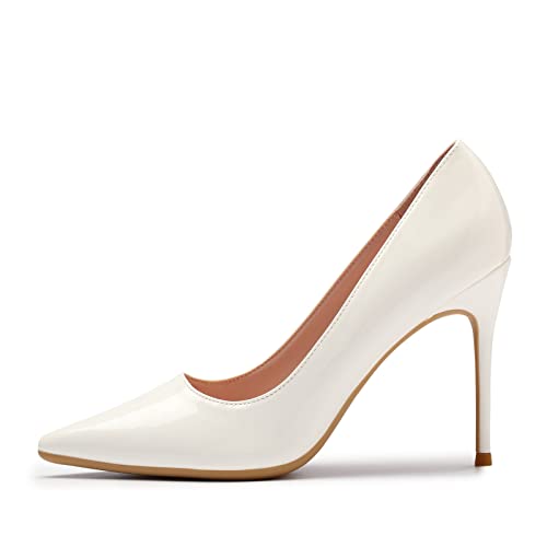 Image of Elisabet Tang High Heels, Womens Pointed Toe Slip on Stilettos Party Wedding Pumps Basic Shoes