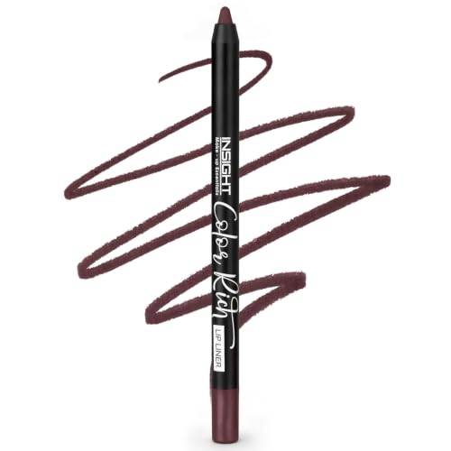 Image of INSIGHT Color Rich Lip Liner| Intense Pigment| Enriched with Jojoba Oil & Vitamin E| Defines, Shapes & Nourishes Lips | Long-Lasting |Ebony Brown -1.5g