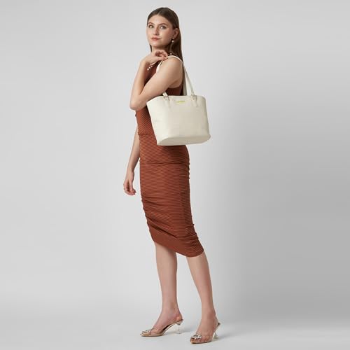 Image of Caprese York Medium Tote Bag for Women | Stylish, Durable, Multi-Compartment Design for Work, Travel, Shopping | Large Capacity, Comfortable Straps, Ideal for Tab & Essentials
