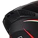 KYPARA Full Face Motorcycle Helmet with Internal Tinted Visor & DOT Approved for Moped ATV Cruiser Scooter (Matt Red, Medium)