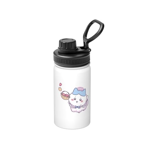 ステンレスカップ ちいかわ ハチワレ コーヒーカップ 大容量 保温 保冷 直飲み 真空断熱 蓋付き 水筒 マグボトル かわいい キャラクター 車載 持ち運びやすい ビール 家庭用 車用 オフィス プレゼント 350ml