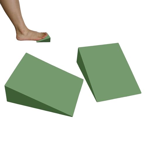 Esquina De Yoga, 2 Bloques Soporte de Espuma EVA | Bloque Inclinado para Scuclillas | para Pilates Squat Bombas Tabla Fitness Rehabilitación del Pie y Fortalecimiento Muscular