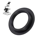 Plyisty Microscope Objective Lens Adapter Ring, RMS Thread to CS Mount Interface Fit for Leica Mitutoyo, Aluminum Alloy Precision Converter (25mm)