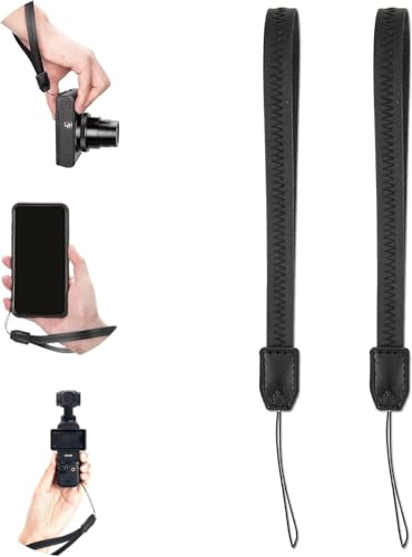 2 Pack Durable PU Leather Wrist Strap Lanyards