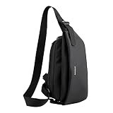 Piernas Bolsos Hombre 2022 Hombres Ligero Casual Un Hombro Moda Vertical Bandolera con Cremallera Bolsas de Fiesta Mujer Pequeño Brillo, Negro , Einheitsgröße