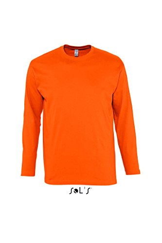 Sols Langarm T-Shirt Monarch, Orange, M