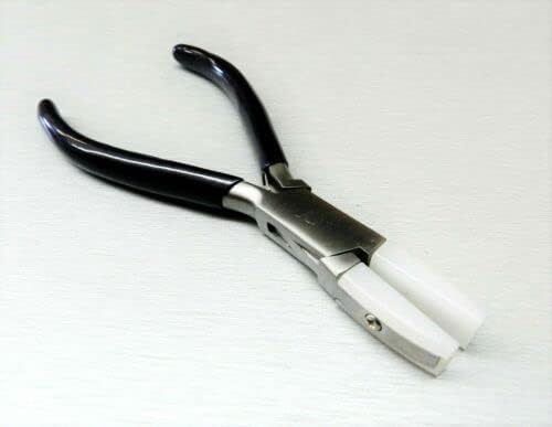 Flat Nose Pliers Nylon Jaws Wide Tips Wire Wrapping Jewelry Making Plier 5-1/2" By JTS