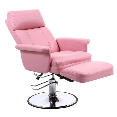 BNDDUP Silla De Belleza Hidraulica Silla Estetica Camilla Estetica Sillones Pedicura Camilla Ajustable de Masaje Multifuncional, para Estetica Masaje Tatuaje Pedicura Pestañas Reclinable (Pink)