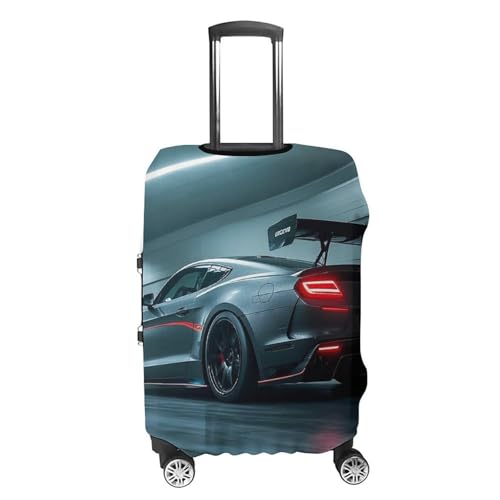 Luxury Sports Car Luggage Cover, Elastic Luggage Protector Fits 19-32in Suitcases, Washable & Anti-Scratch Suitcase Cover for Men Women M4