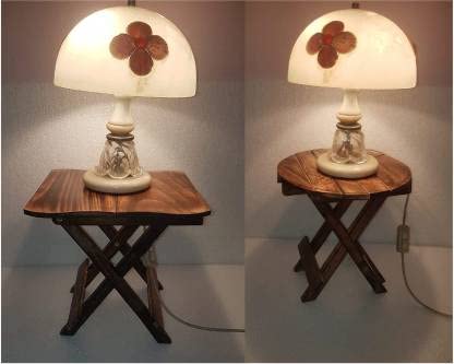 Handmade Bedside Table Floral Carved End Table for Bedroom and Living Room Solid Wood Side Table Solid Wood Side Table (Finish Color – Brown, Pre-Assembled) 30.48 x 30.48 cm Handmade Bedside Table Floral Carved End Table for Bedroom and Living Room Solid Wood Side Table Solid Wood Side Table (Finish Color – Brown, Pre-Assembled) 30.48 x 30.48 cm