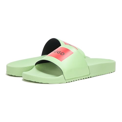Image of HUGO mens Big Logo Label Slide Sandals