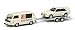 Produktbild Schuco 452651000 VW T3c Anhänger, Quattro, Audi Sport Design, Modellauto, Maßstab 1:87