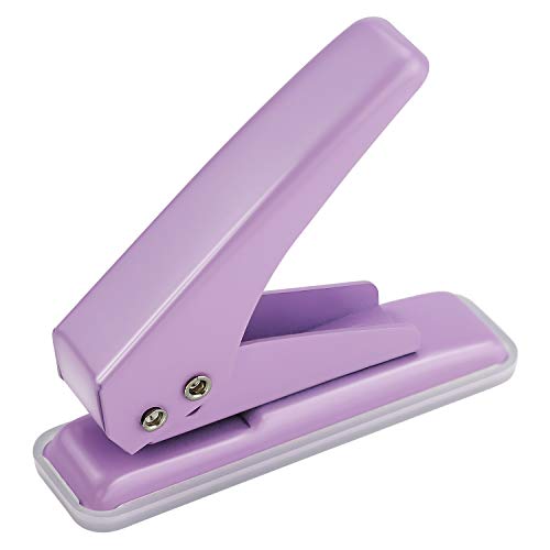 Single Hole Puncher 1/4 Hole 20 Sheet Capacity Purple 1 Pack