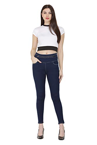 Image of Casual Slim fit Cotton Denim Jegging for Women