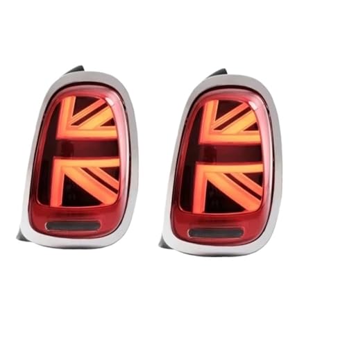 Car Rear Lights, Compatible With BMW Mini Cooper F55 F56 F57 Tail Light 2014-2019 LCI Union Jack Styling Taillights Assembly(C)