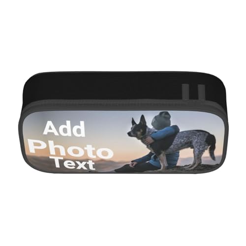 Personalised Pencil Case with Your Photo Text Name Logo Cust