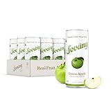 Sovány Sparkling Water, Green Apple, Seltzer Water Drinks, USDA Organic, Made With Real Fruit, Non-GMO, Vegan, No Added Sugar, Low Calorie, 12 fl oz, 12 Pack