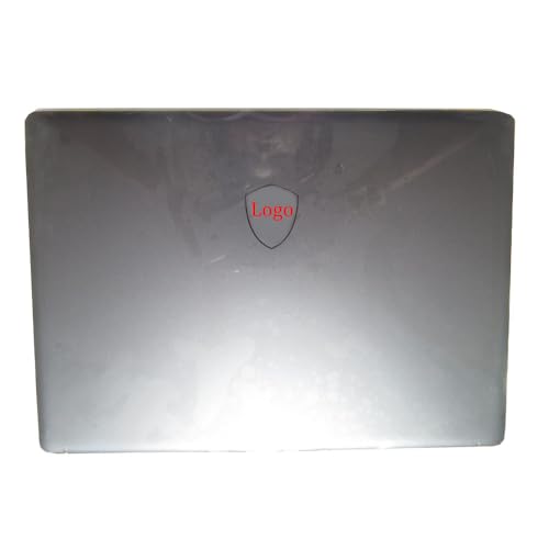 互換 MSI Creator Z16P MS-15G1 3075G1A413SE02用 グレー ノートパソコン メタルトップカバー ドラゴンロゴ