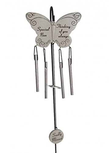 DAVID FISCHOFF Nan Butterfly Wind Chime Memorial / Graveside Tribute