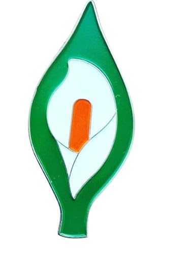 60mm Giant Easter Lily Enamel Pin Badge - Irish Republican Easter Rising Centenary FlagSuperstore